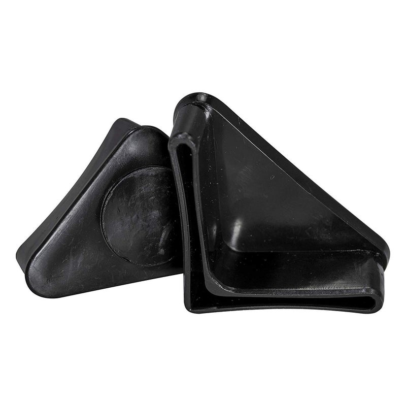 Prescott Plastics 1.5" Inch Angle Ironed Plug Insert (50 Pack), L Shaped End Cap for Metal Tubing, Fence, Glide Insert for Pipe Post and Furniture - Image 1